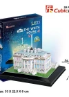 Cubic Fun 3D 56 Parça Led Puzzle Beyaz Saray - ABD  (Led Işıklı)