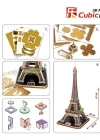 Cubic Fun 3D 82 Parça Puzzle Eiffel Kulesi - Fransa (Led Işıklı)
