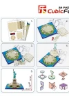 Cubic Fun 3D 39 Parça Puzzle Özgürlük Anıtı - ABD