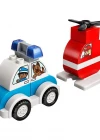 Lego Duplo İtfaiye Helikopteri ve Polis Arabası