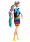 Barbie Leopar Desenli Saçlar Bebeği