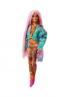 Barbie Extra Pembe Örgü Saçlı Bebek