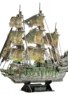 CubicFun Uçan Hollandalı Korsan Gemisi 3D Puzzle 360 Parça LED Iş