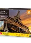 CubicFun National Geographic Eyfel Kulesi 3D Puzzle 80 Parça