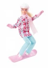 Barbie Snowboard Sporcusu Bebek