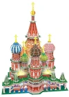 Cubic Fun 3D Puzzle 224 Parça St. Basils Katadrali - Rusya (Led