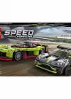 Lego Speed Champions Aston Martin Valkyrie AMR Pro ve Aston Marti