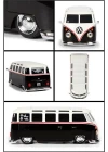 Maisto Tech Volkswagen Van Samba 1:24 Uzaktan Kumandalı Araba Siy