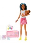 Barbie Bebek Bakıcılığı Oyun Seti HJY34