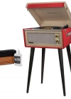 Crosley Bermuda Kırmızı Bluetooth Pikap Crosley Temizleme Seti Hediyeli