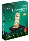 Cubic Fun 3D 15 Parça Led Puzzle Pisa Kulesi - İtalya (Led Işıklı