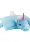 Unicorn Katlanır Yastık Peluş Mavi