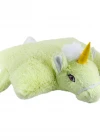 Unicorn Katlanır Yastık Peluş Yeşil