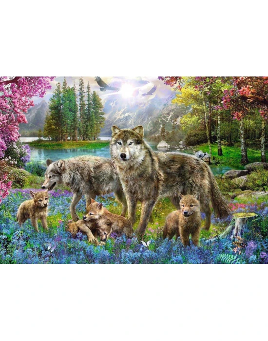 Trefl Puzzle Lupine Family 1000 Parça