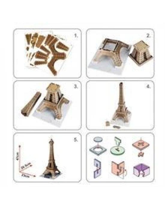 Cubic Fun 3D 35 Parça Puzzle Eyfel Kulesi - Fransa