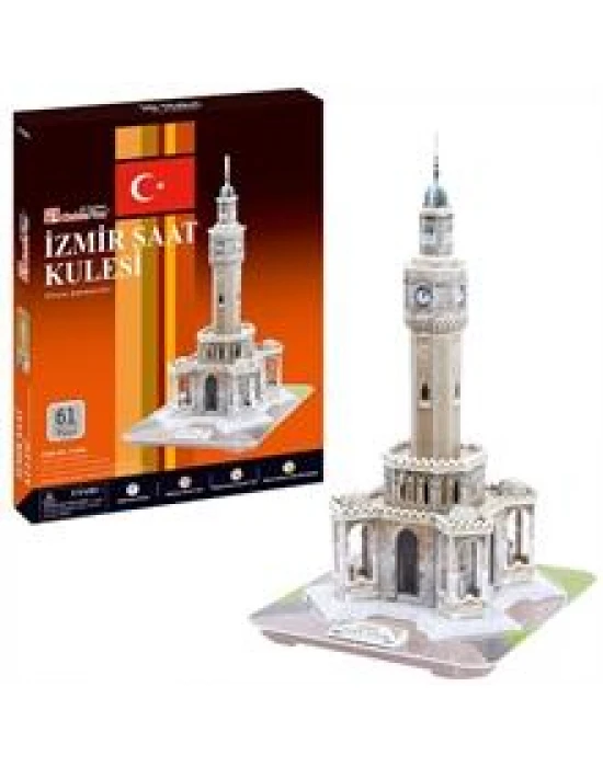 Cubic Fun 3D 61 Parça Puzzle İzmir Saat Kulesi