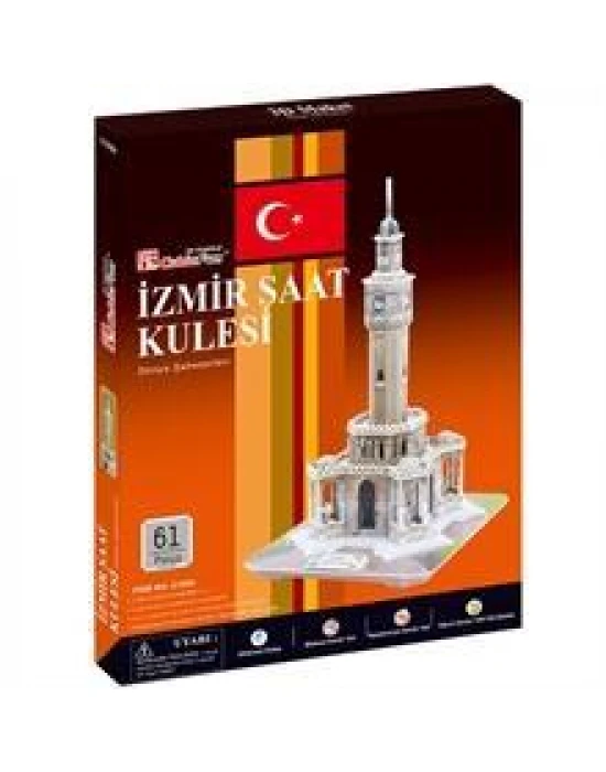 Cubic Fun 3D 61 Parça Puzzle İzmir Saat Kulesi