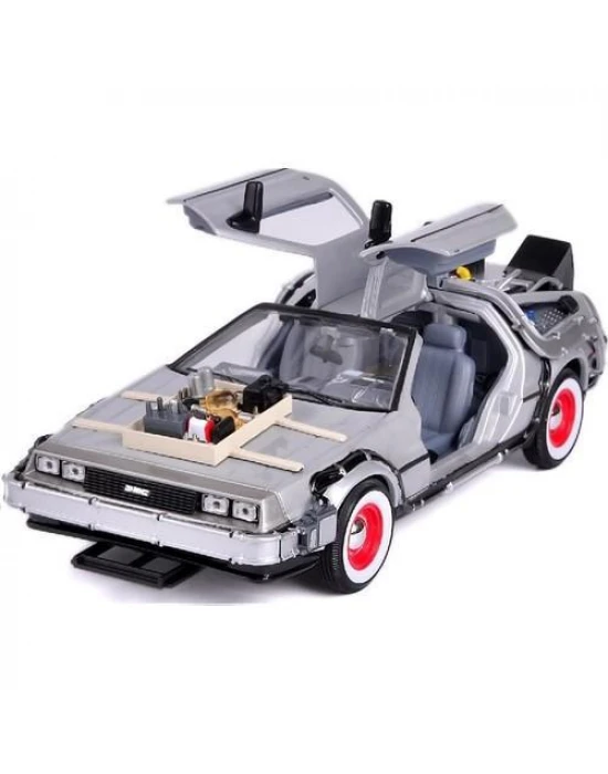 Geleceğe Dönüş Seri 3 Metal Model Araba Efsane Delorean 1:24Ölçek