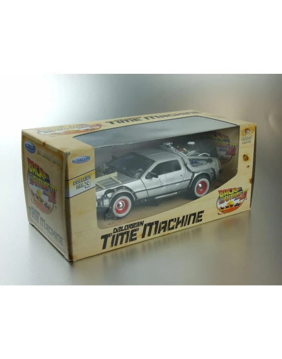 Geleceğe Dönüş Seri 3 Metal Model Araba Efsane Delorean 1:24Ölçek
