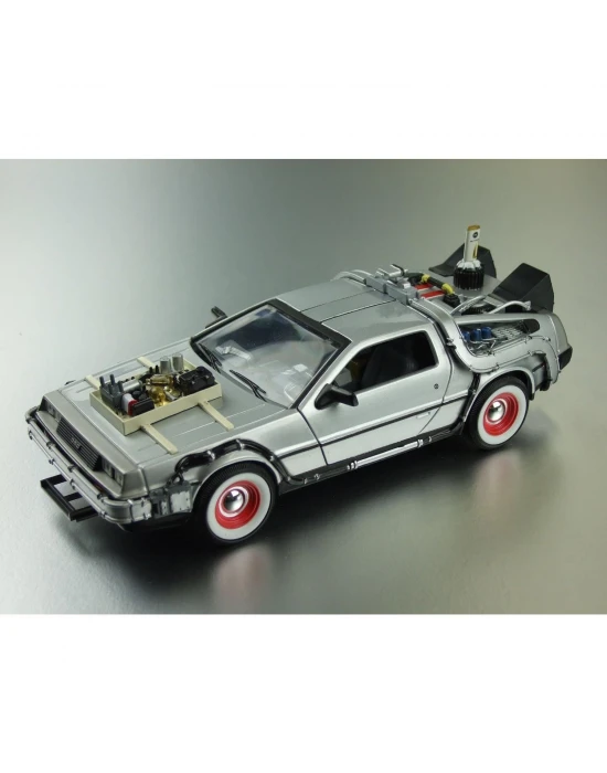 Geleceğe Dönüş Seri 3 Metal Model Araba Efsane Delorean 1:24Ölçek