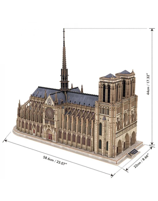 Cubic Fun 293 Parça Puzzle Notre Dame de Paris