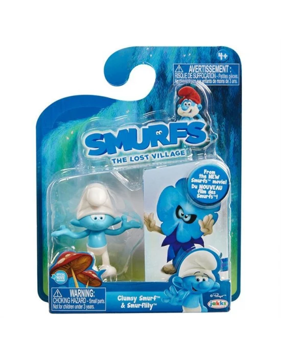 Şirinler Kayıp Köy Sakar Şirin & Smurflily Figür Set