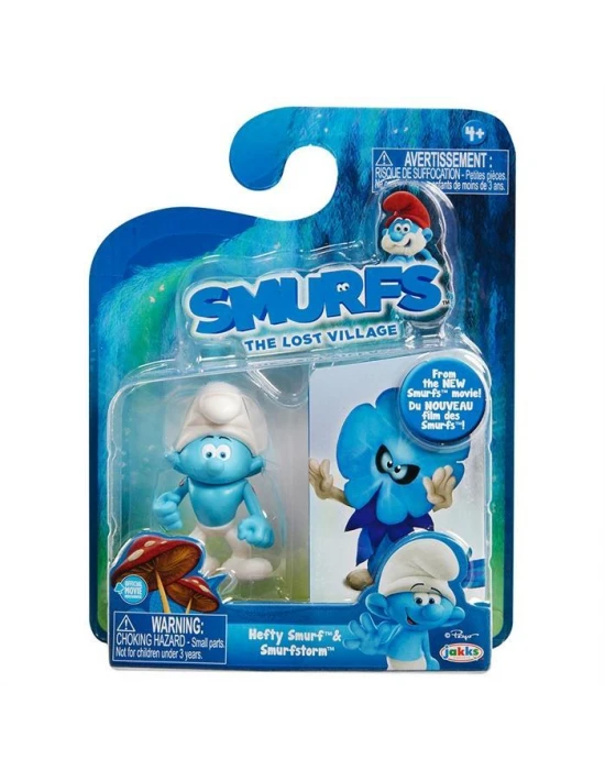 Şirinler Kayıp Köy Güçlü Şirin & Smurfstorm Figür Set