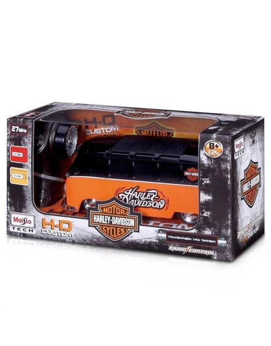Maisto Tech 1:24 Harley-Davidson Volkswagen Van Samba R/C Uzaktan