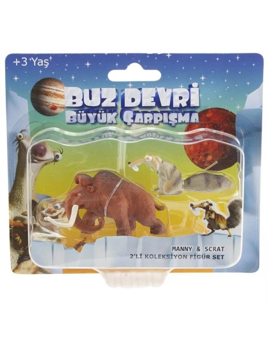 Ice Age - Buz Devri 5 Büyük Çarpışma Manny Scrat Figür Set