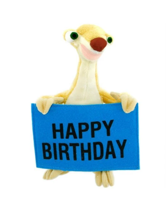 Ice Age - Buz Devri Sid Happy Birthday Peluş Oyuncak 22 Cm