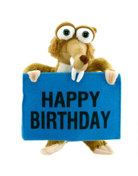 Ice Age - Buz Devri Scrat Happy Birthday Peluş Oyuncak 22 Cm