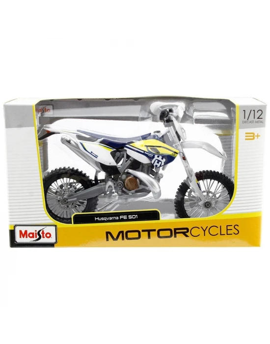 Maisto 1:12 Husqvarna FE 501 Model Motorsiklet
