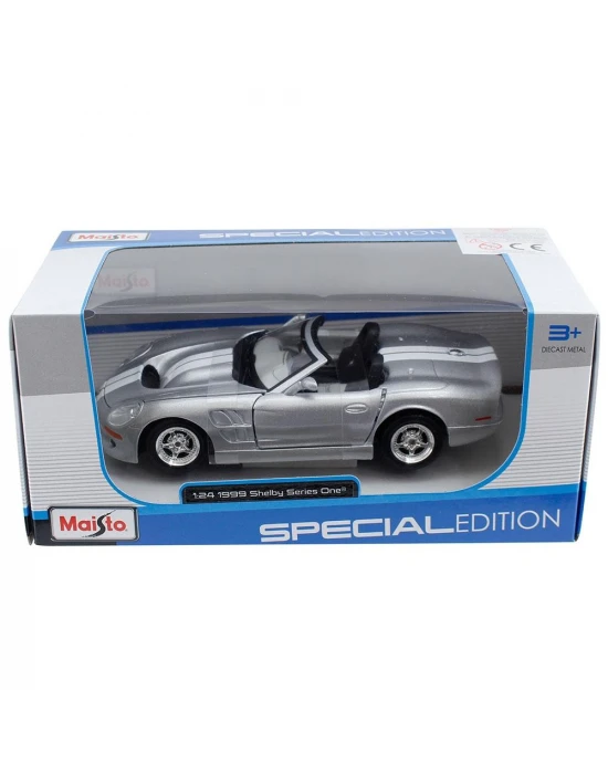 Maisto 1999 Shelby Series One 1:24 Model Araba Gri