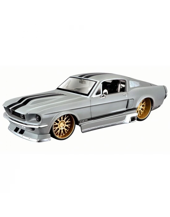 Maisto Ford Mustang GT 1967 1:24 Model Araba Gri