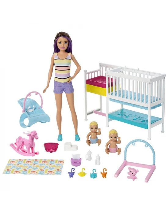 Barbie Bebek Bakıcısı Skipper Uyku Eğitiminde Oyun Seti