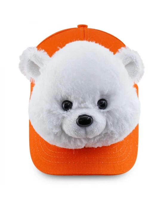 Neco Plush Kutup Ayısı Kep Şapka Turuncu