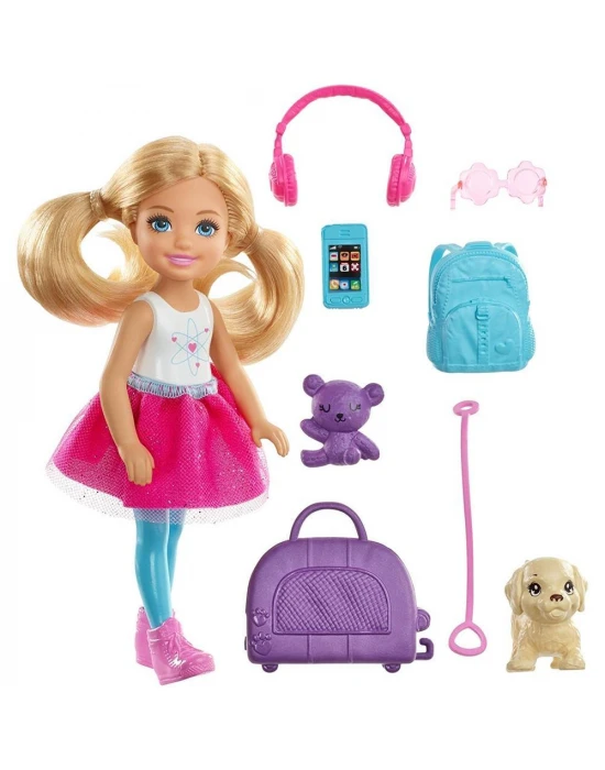 Barbie Seyahatte Chelsea ve Aksesuarları