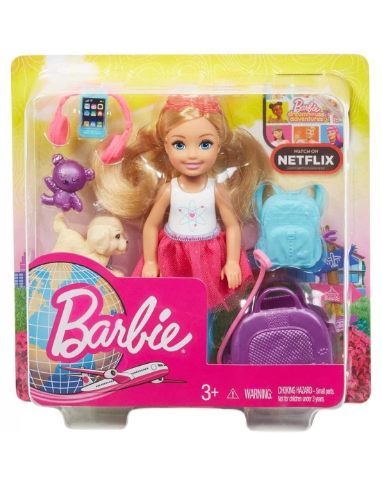 Barbie Seyahatte Chelsea ve Aksesuarları