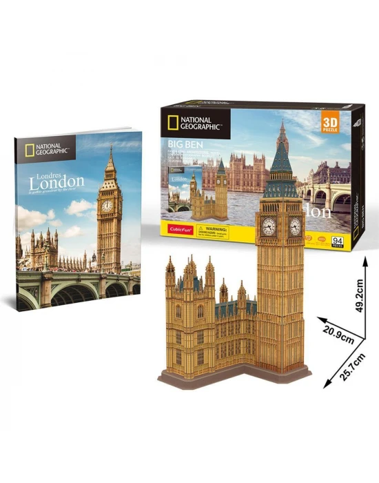 Cubic Fun National Geographic Serisi Big Ben 3D Puzzle