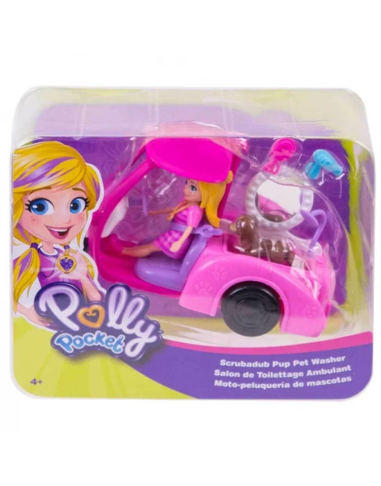 Polly Pocket Köpek Yıkama Servisi Oyun Seti