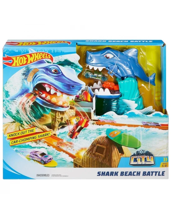 Hot Wheels Shark Beach Battle Oyun Seti