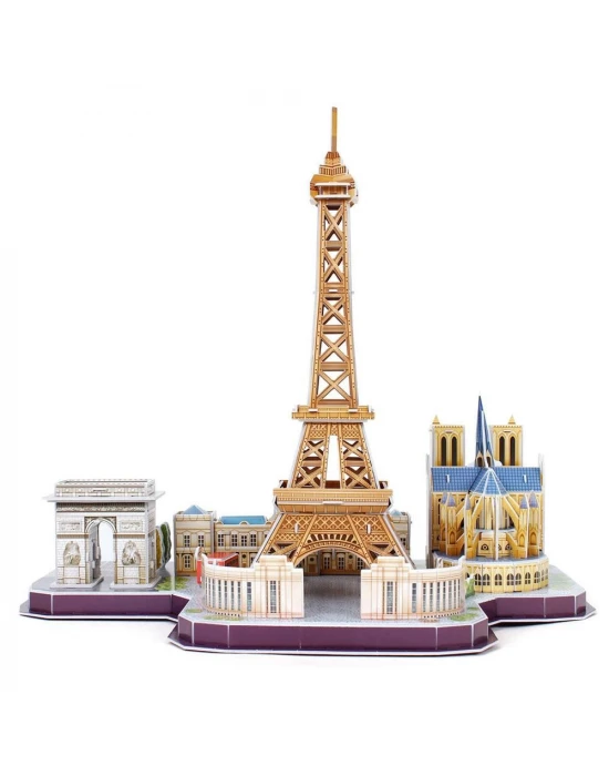 Cubic Fun 114 Parça Puzzle City Line Paris