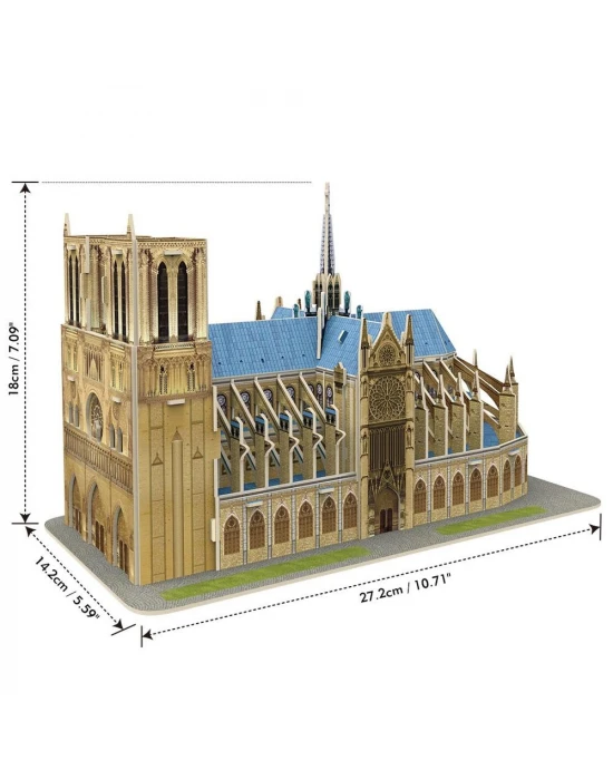 Cubic Fun 53 Parça Puzzle Notre Dame de Paris