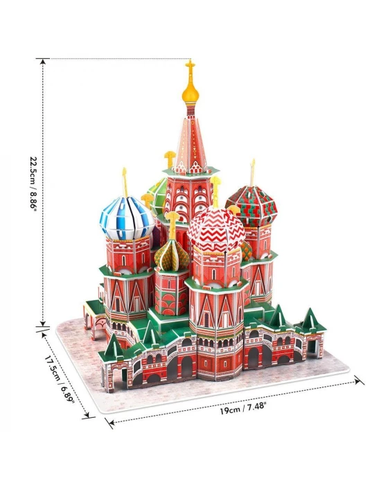Cubic Fun 92 Parça Puzzle St. Basils Cathedral