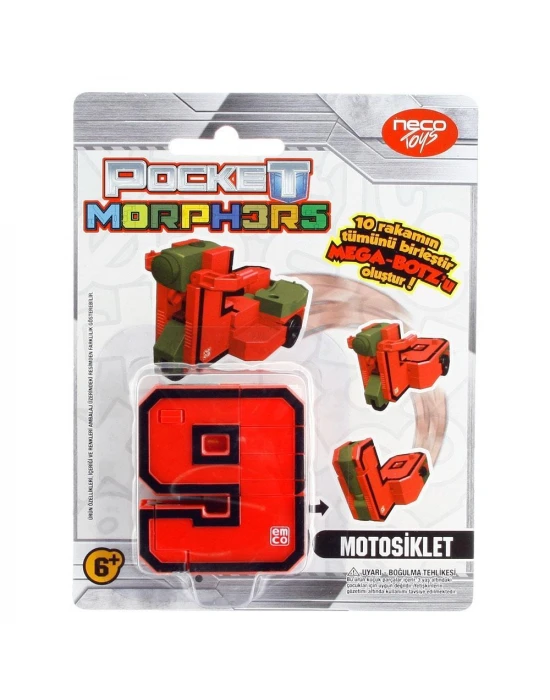 Pocket Morphers Dönüşebilen Numaralar Motosiklet