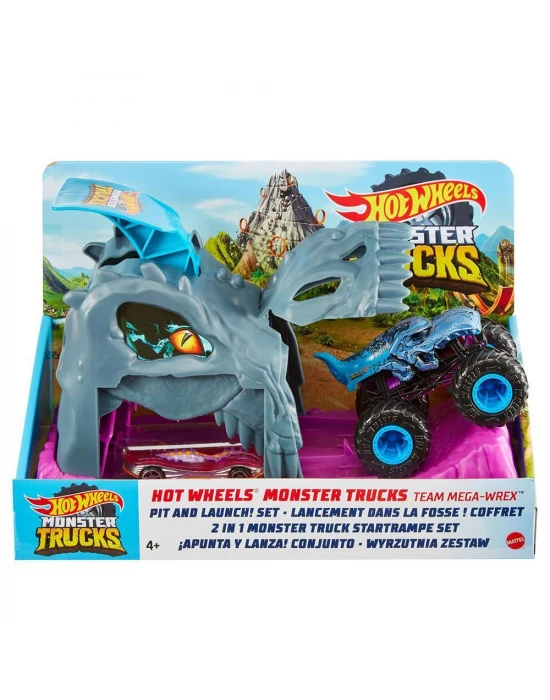 Hot Wheels Monster Trucks Yerleştir ve Fırlat Oyun Seti