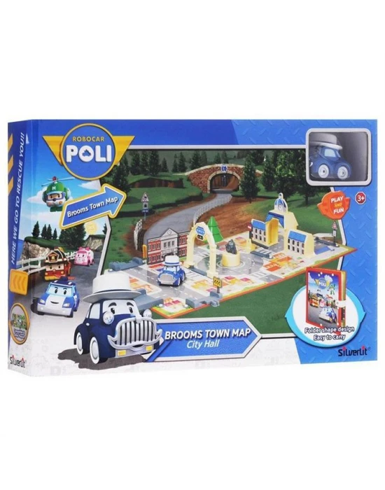 Robocar Poli Kitap Kasaba Belediye Binası Oyun Seti