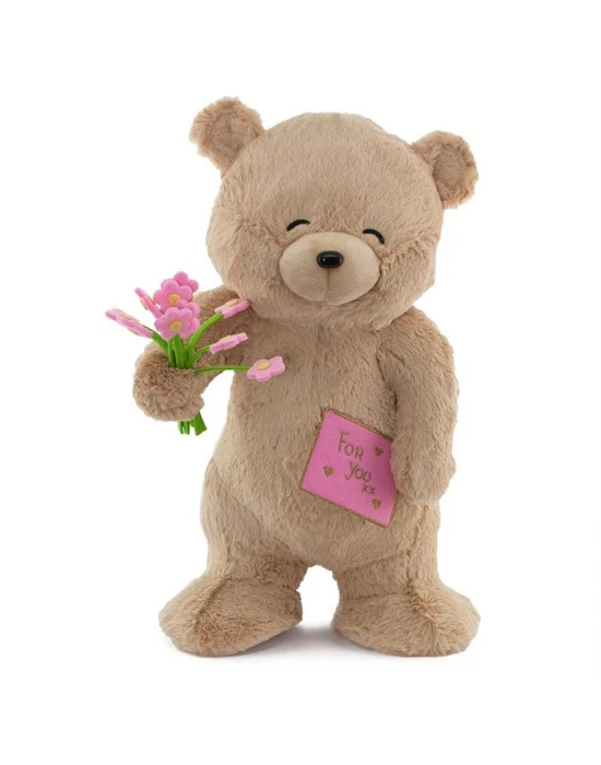 Neco Plush Fluffy For You Çiçekli Ayı 55 Cm