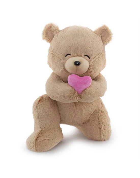 Neco Plush Fluffy Minik Kalpli Serenat Ayı 45 Cm