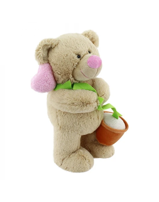 Neco Plush Kalpli Çiçekli Ayı 40 Cm